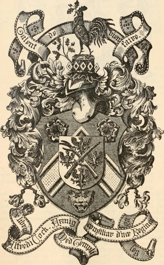 An illustration from Armorial families : a directory of gentlemen of coat-armour, 1905, leaf 337