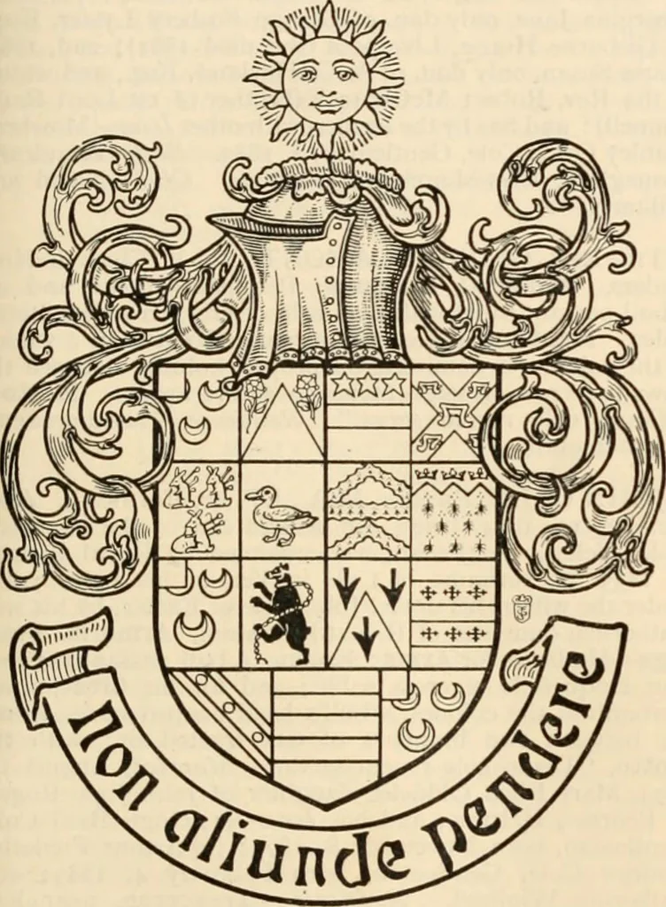 An illustration from Armorial families : a directory of gentlemen of coat-armour, 1905, leaf 340