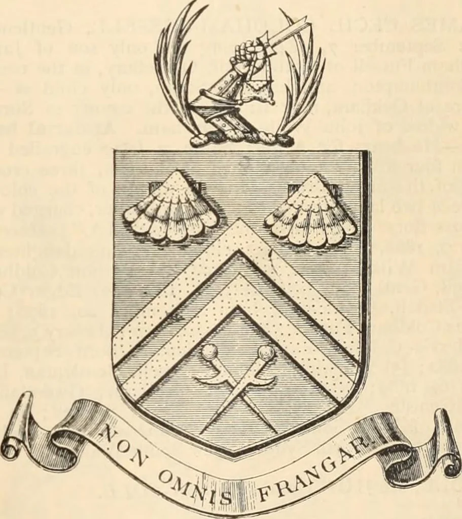 An illustration from Armorial families : a directory of gentlemen of coat-armour, 1905, leaf 340