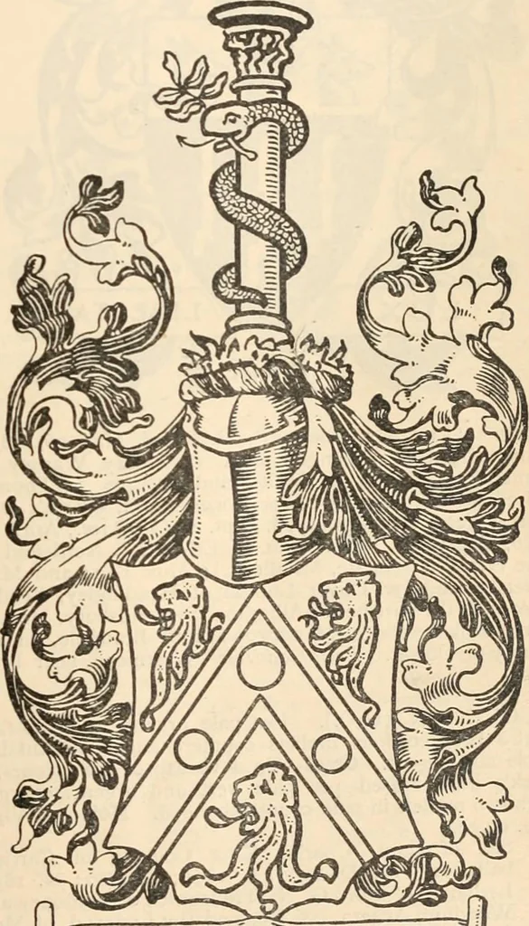 An illustration from Armorial families : a directory of gentlemen of coat-armour, 1905, leaf 342