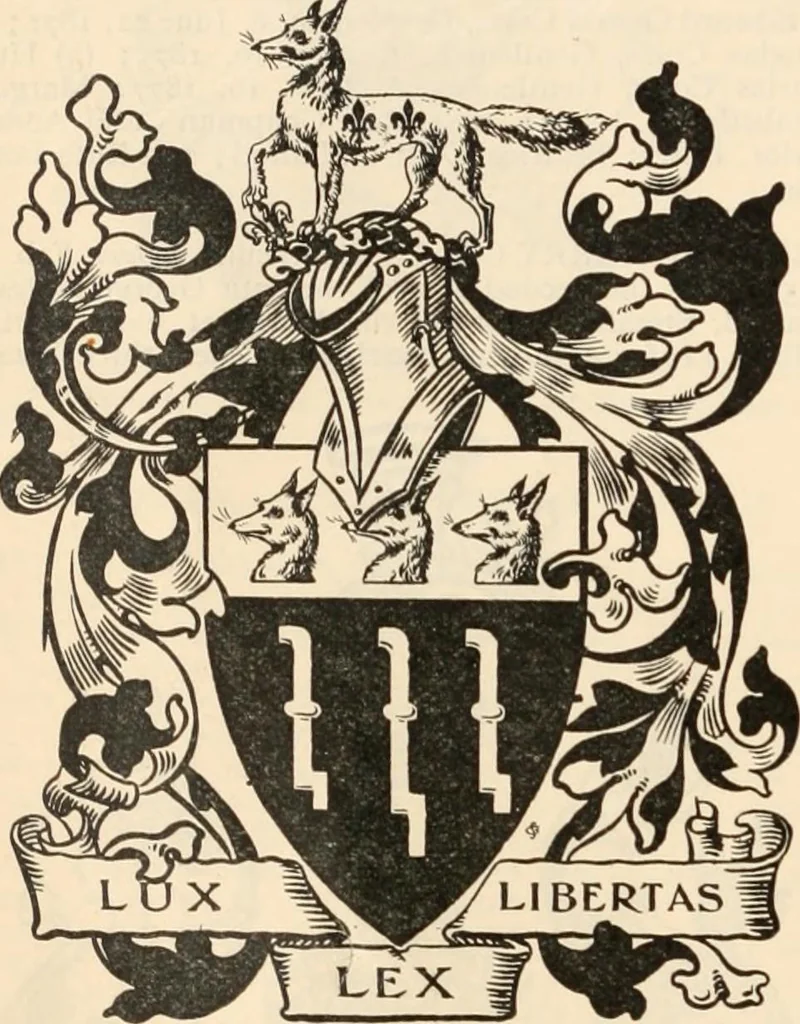 An illustration from Armorial families : a directory of gentlemen of coat-armour, 1905, leaf 343