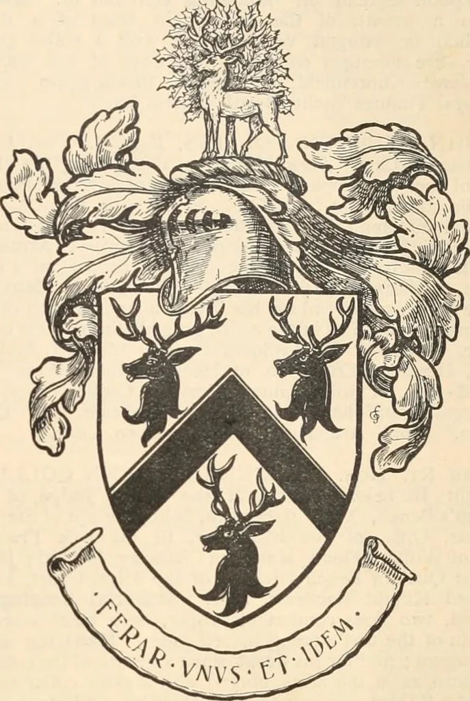 An illustration from Armorial families : a directory of gentlemen of coat-armour, 1905, leaf 344