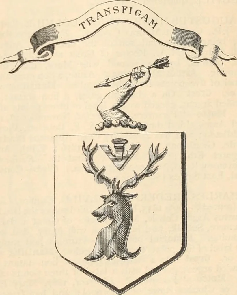 An illustration from Armorial families : a directory of gentlemen of coat-armour, 1905, leaf 346