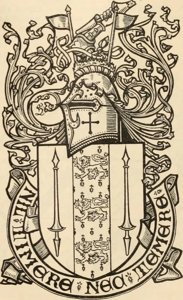 An illustration from Armorial families : a directory of gentlemen of coat-armour, 1905, leaf 348