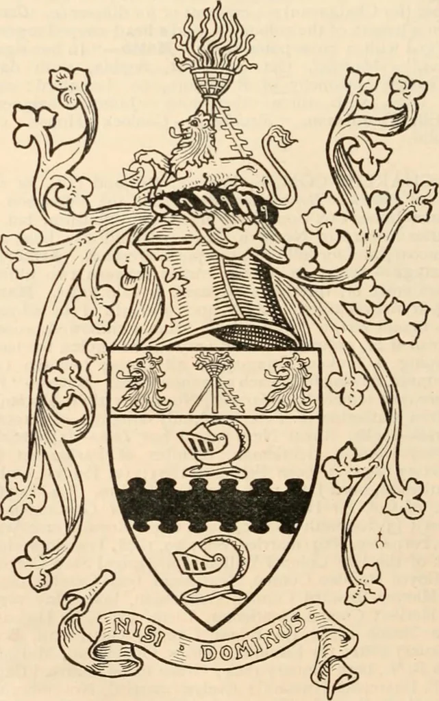 An illustration from Armorial families : a directory of gentlemen of coat-armour, 1905, leaf 349