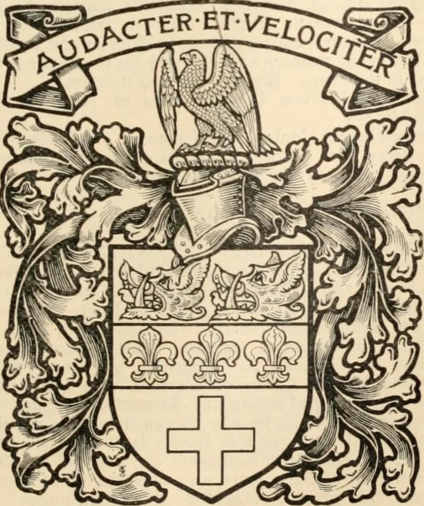An illustration from Armorial families : a directory of gentlemen of coat-armour, 1905, leaf 350