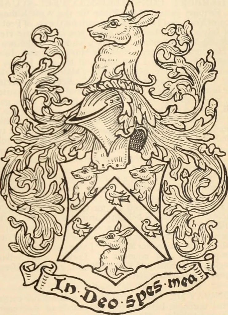 An illustration from Armorial families : a directory of gentlemen of coat-armour, 1905, leaf 352