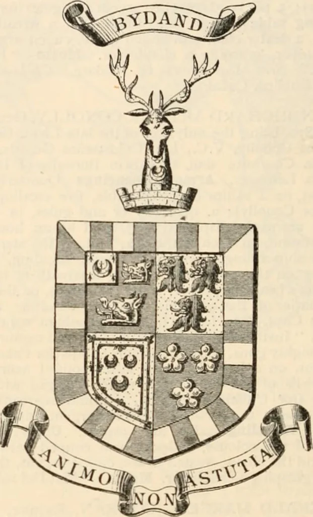 An illustration from Armorial families : a directory of gentlemen of coat-armour, 1905, leaf 353