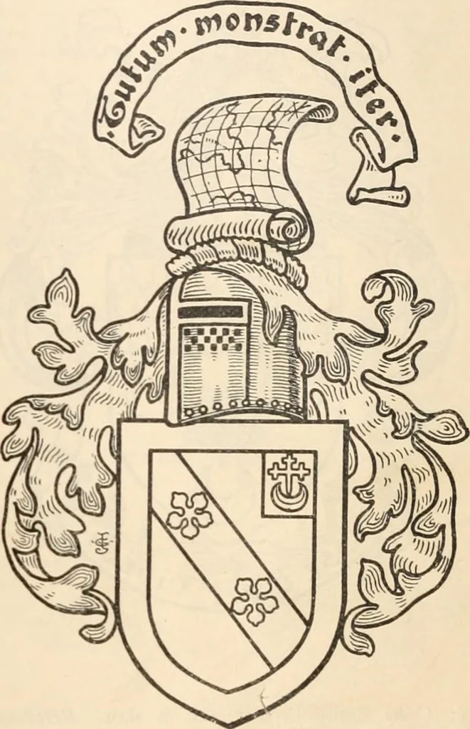 An illustration from Armorial families : a directory of gentlemen of coat-armour, 1905, leaf 354