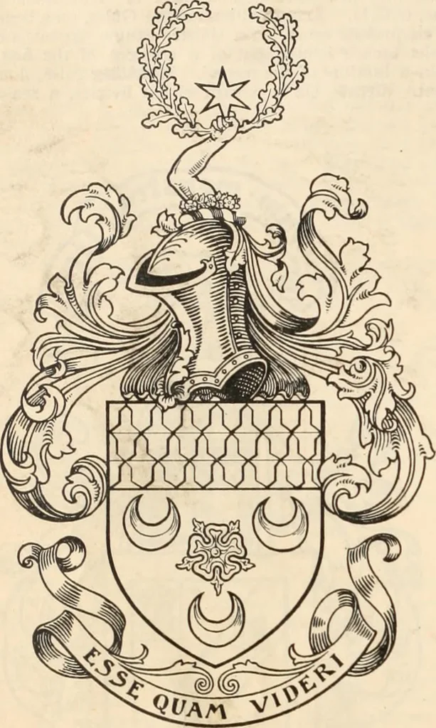 An illustration from Armorial families : a directory of gentlemen of coat-armour, 1905, leaf 355
