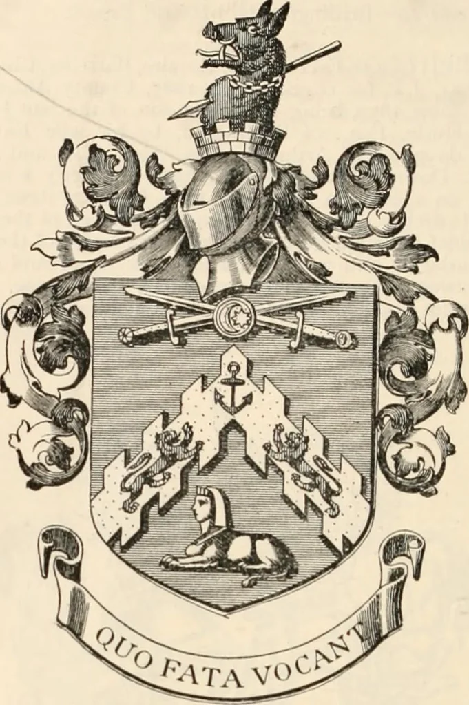 An illustration from Armorial families : a directory of gentlemen of coat-armour, 1905, leaf 357