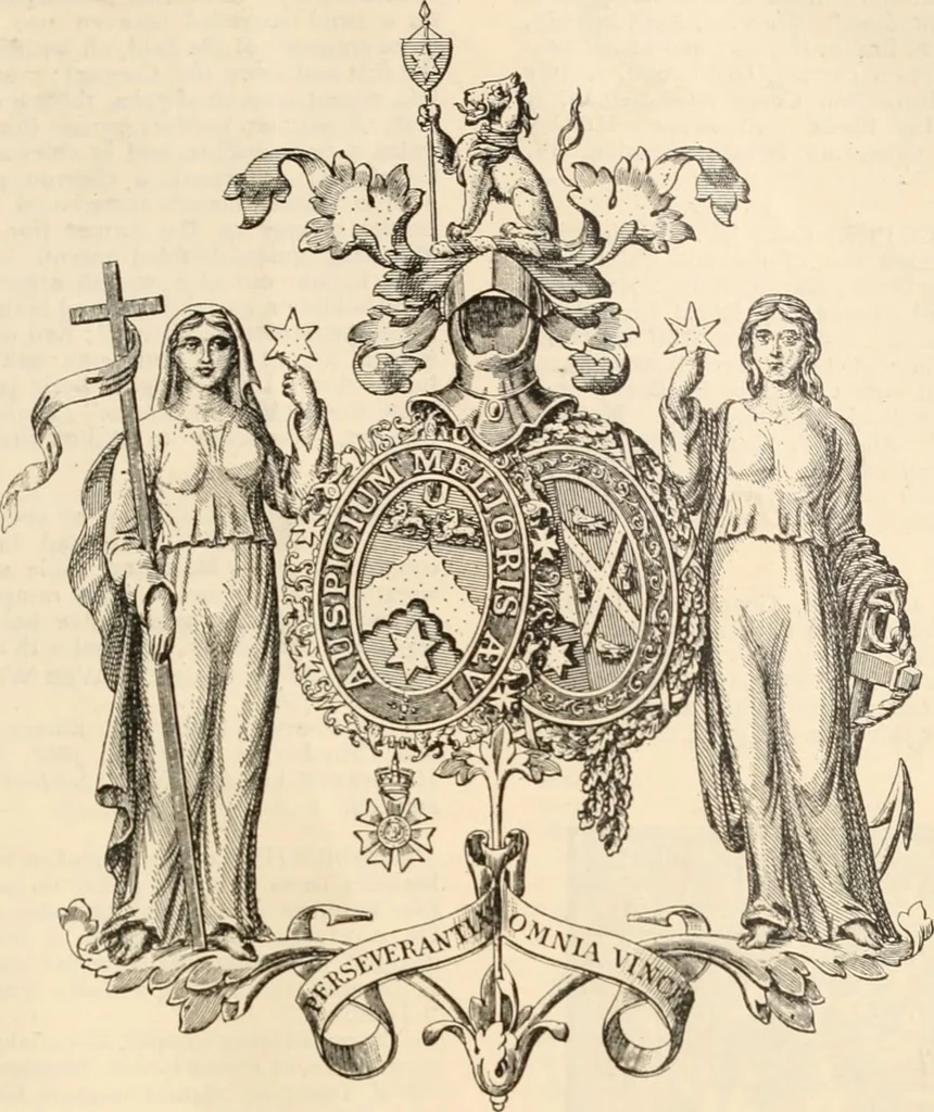 An illustration from Armorial families : a directory of gentlemen of coat-armour, 1905, leaf 358
