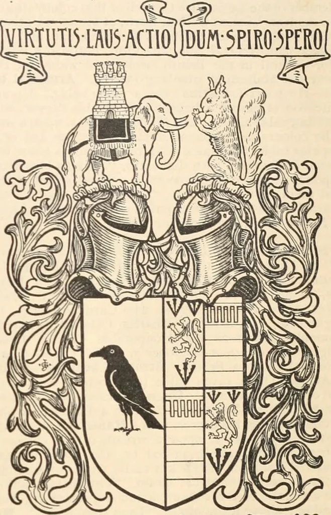 An illustration from Armorial families : a directory of gentlemen of coat-armour, 1905, leaf 362