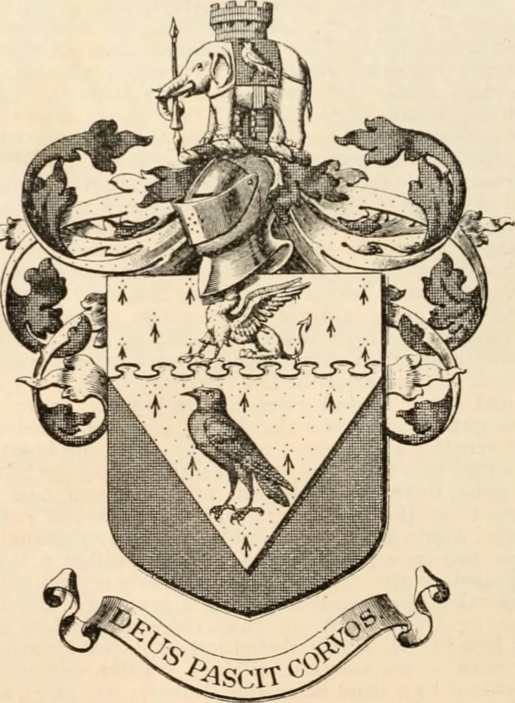 An illustration from Armorial families : a directory of gentlemen of coat-armour, 1905, leaf 363