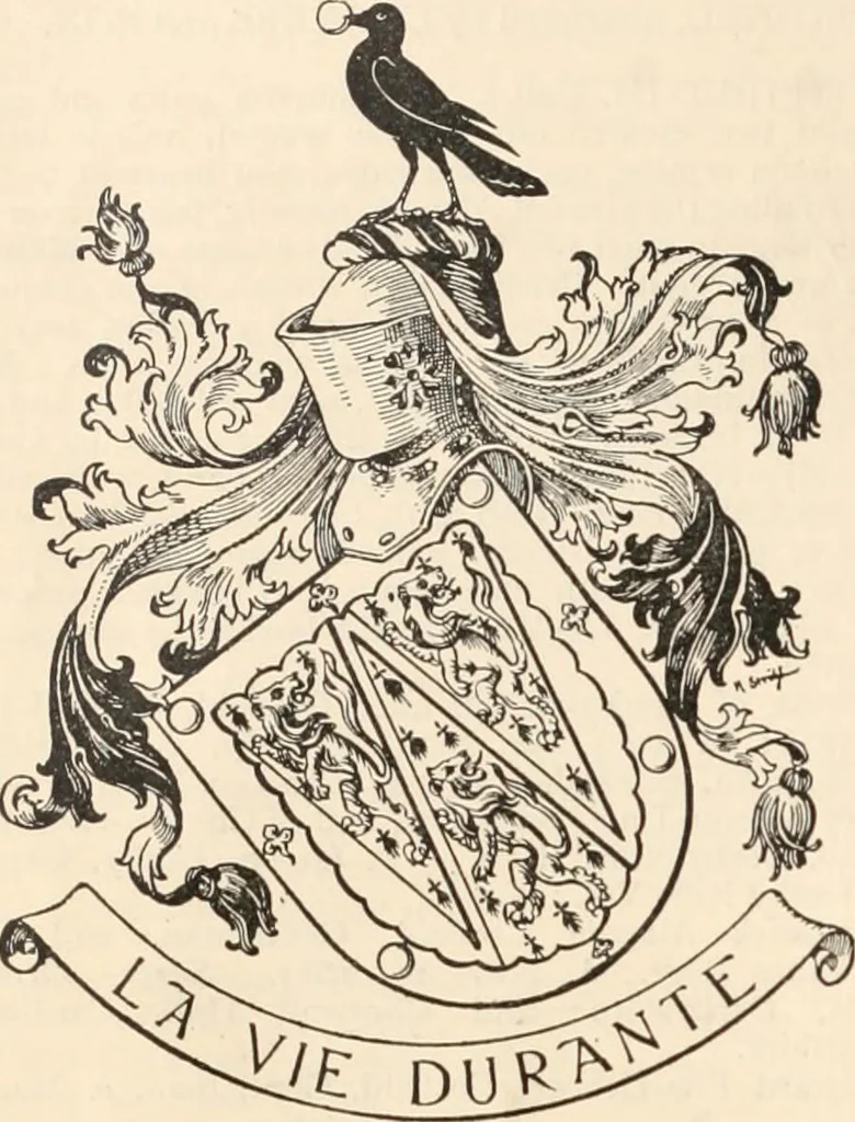 An illustration from Armorial families : a directory of gentlemen of coat-armour, 1905, leaf 365