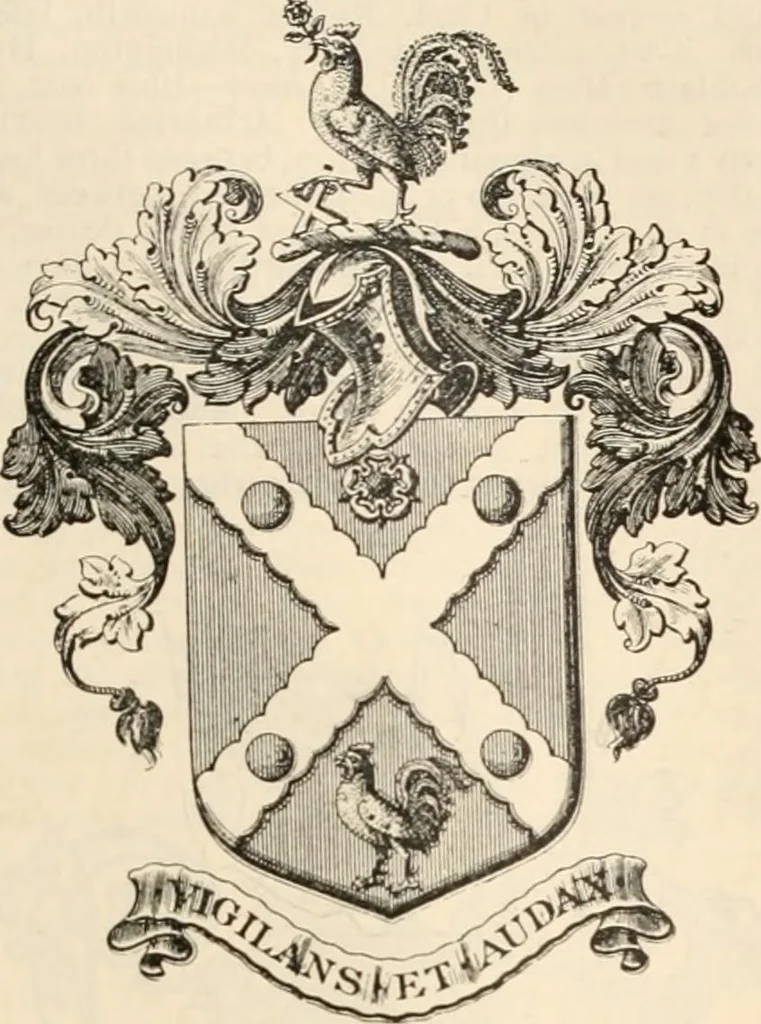 An illustration from Armorial families : a directory of gentlemen of coat-armour, 1905, leaf 366