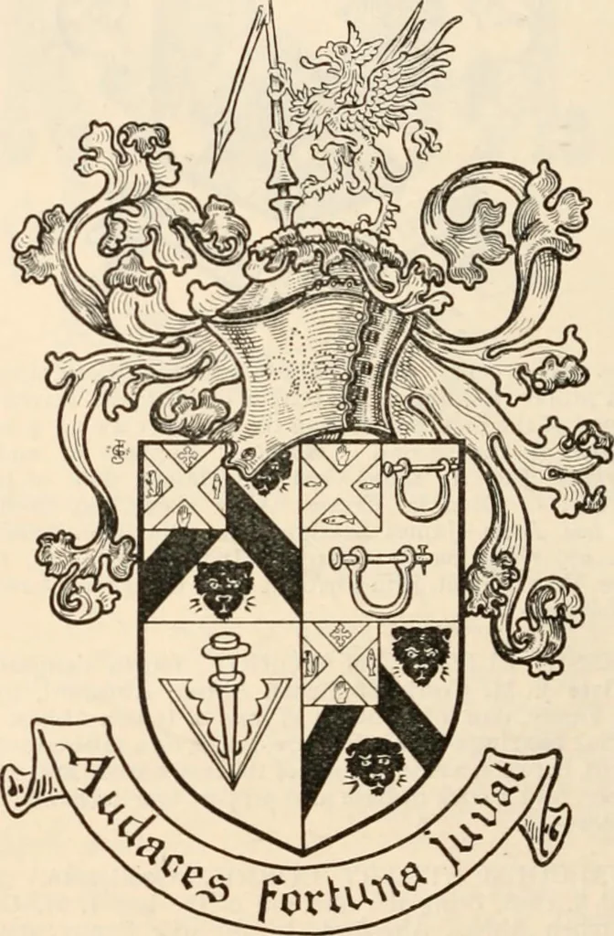 An illustration from Armorial families : a directory of gentlemen of coat-armour, 1905, leaf 367