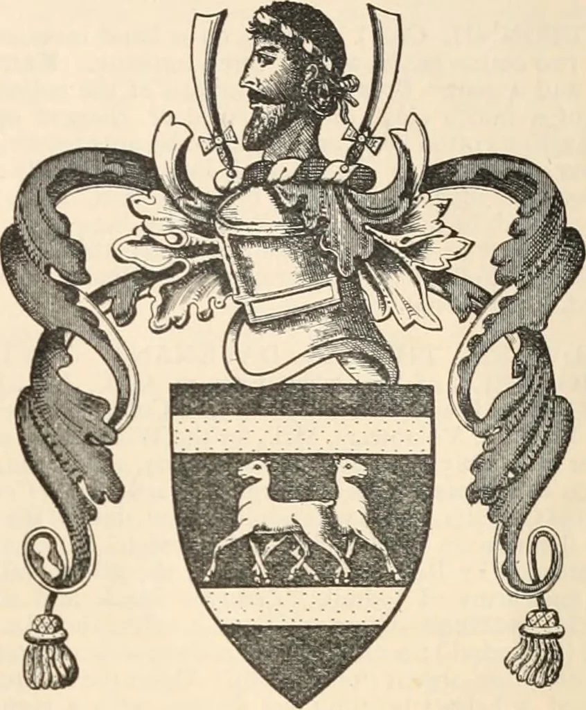 An illustration from Armorial families : a directory of gentlemen of coat-armour, 1905, leaf 368