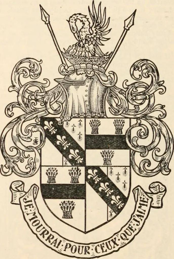 An illustration from Armorial families : a directory of gentlemen of coat-armour, 1905, leaf 369