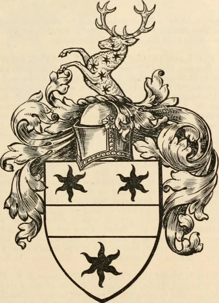 An illustration from Armorial families : a directory of gentlemen of coat-armour, 1905, leaf 370