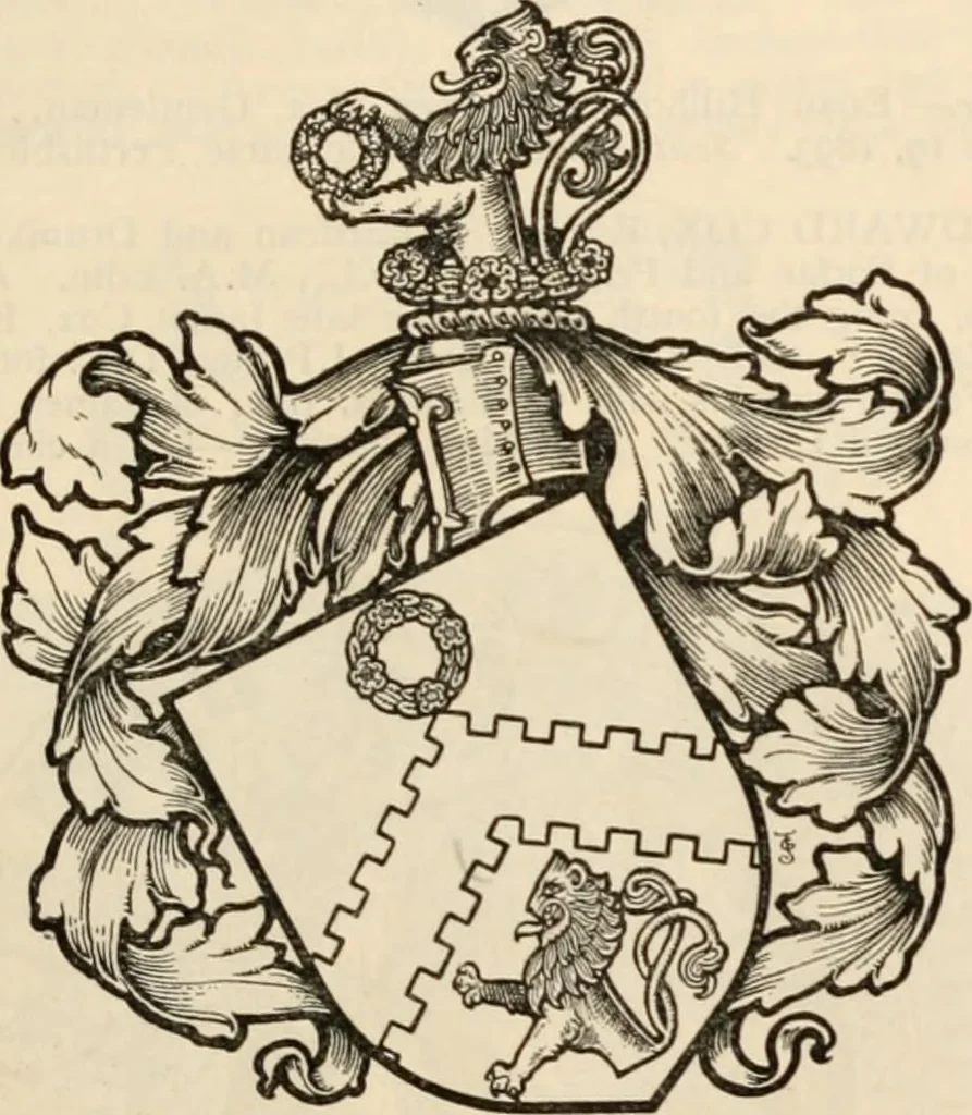 An illustration from Armorial families : a directory of gentlemen of coat-armour, 1905, leaf 372