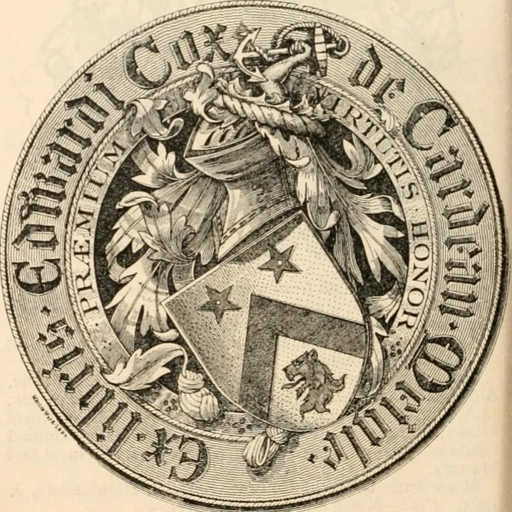 An illustration from Armorial families : a directory of gentlemen of coat-armour, 1905, leaf 373