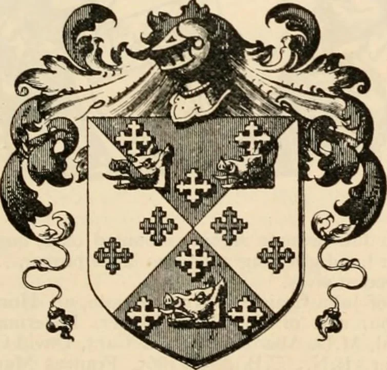 An illustration from Armorial families : a directory of gentlemen of coat-armour, 1905, leaf 376