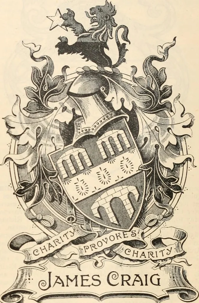 An illustration from Armorial families : a directory of gentlemen of coat-armour, 1905, leaf 376