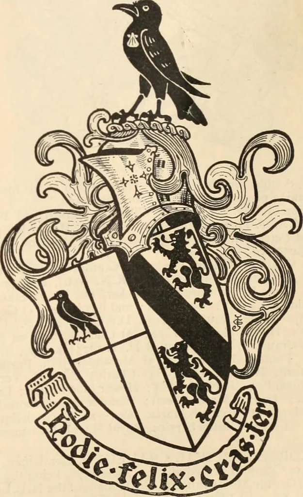 An illustration from Armorial families : a directory of gentlemen of coat-armour, 1905, leaf 378