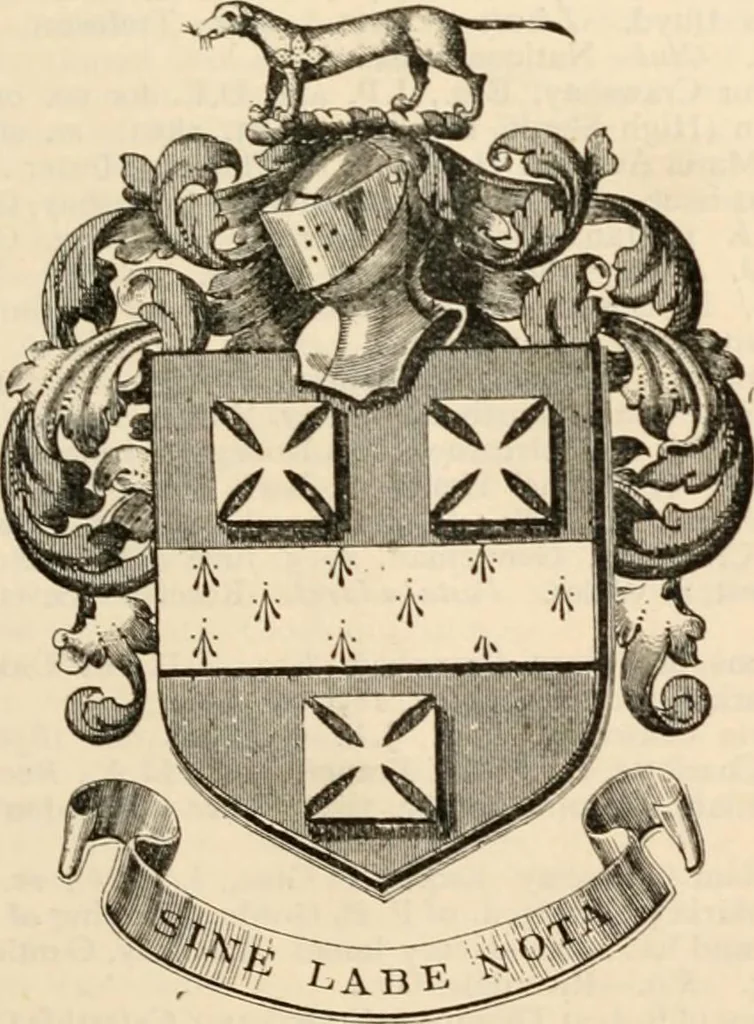 An illustration from Armorial families : a directory of gentlemen of coat-armour, 1905, leaf 380