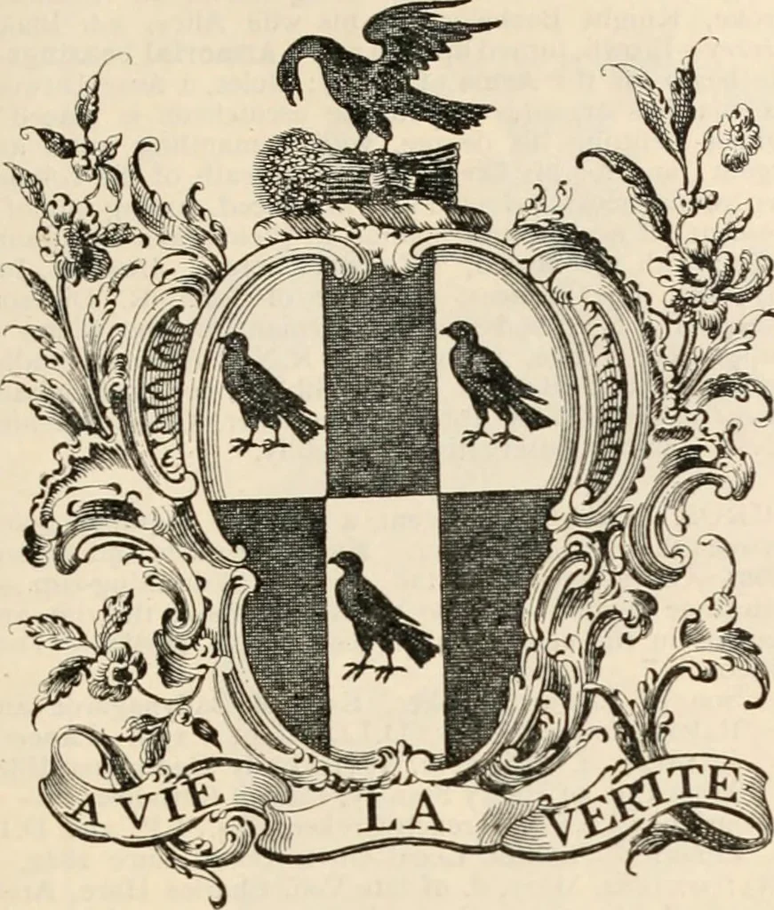 An illustration from Armorial families : a directory of gentlemen of coat-armour, 1905, leaf 384