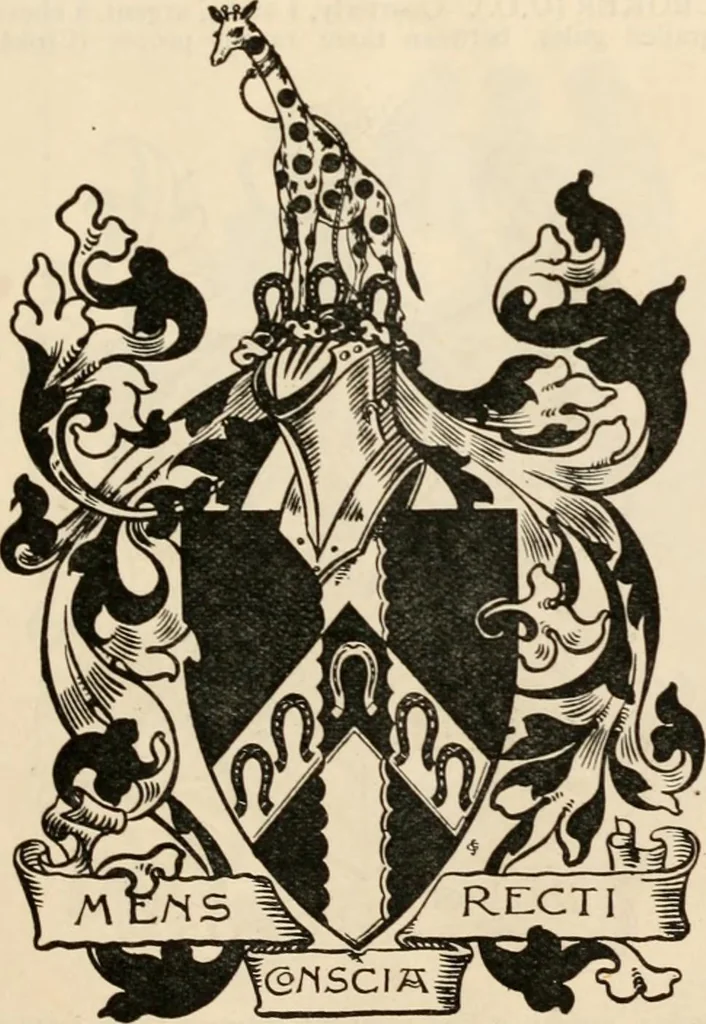 An illustration from Armorial families : a directory of gentlemen of coat-armour, 1905, leaf 384