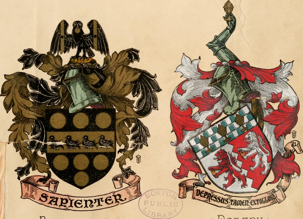 An illustration from Armorial families : a directory of gentlemen of coat-armour, 1905, leaf 386
