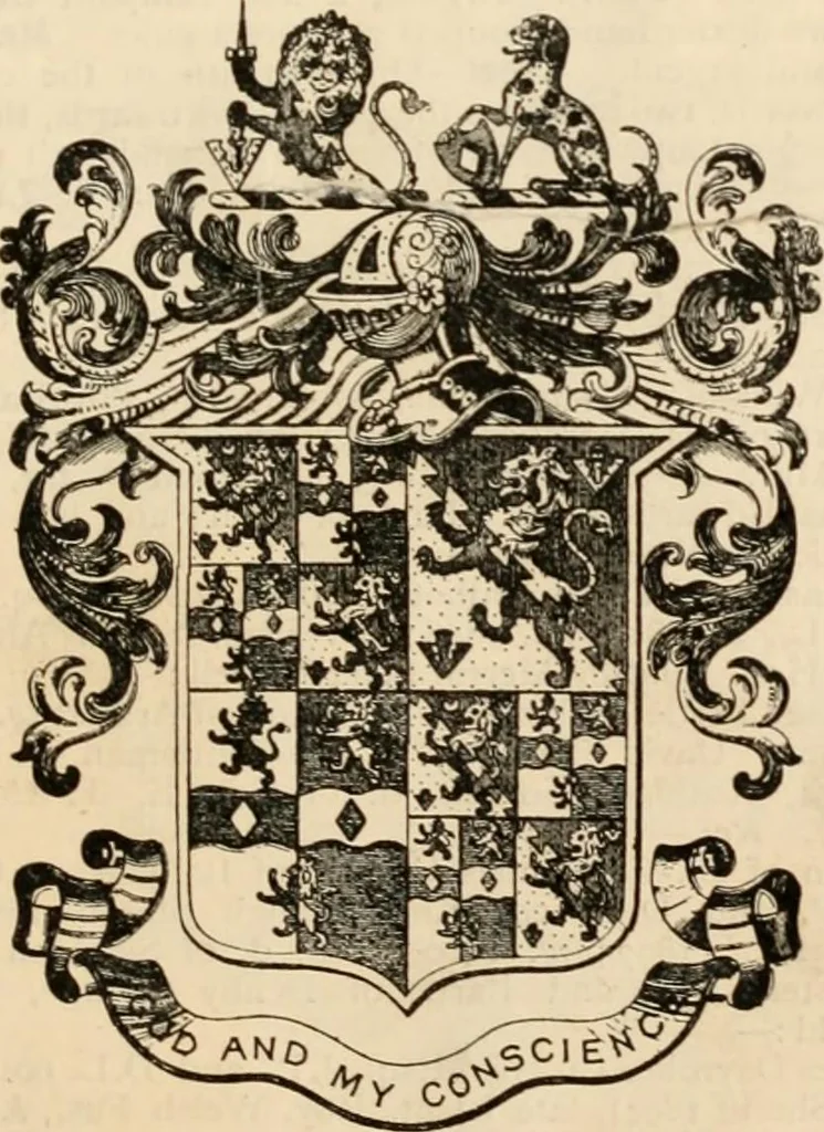 An illustration from Armorial families : a directory of gentlemen of coat-armour, 1905, leaf 388
