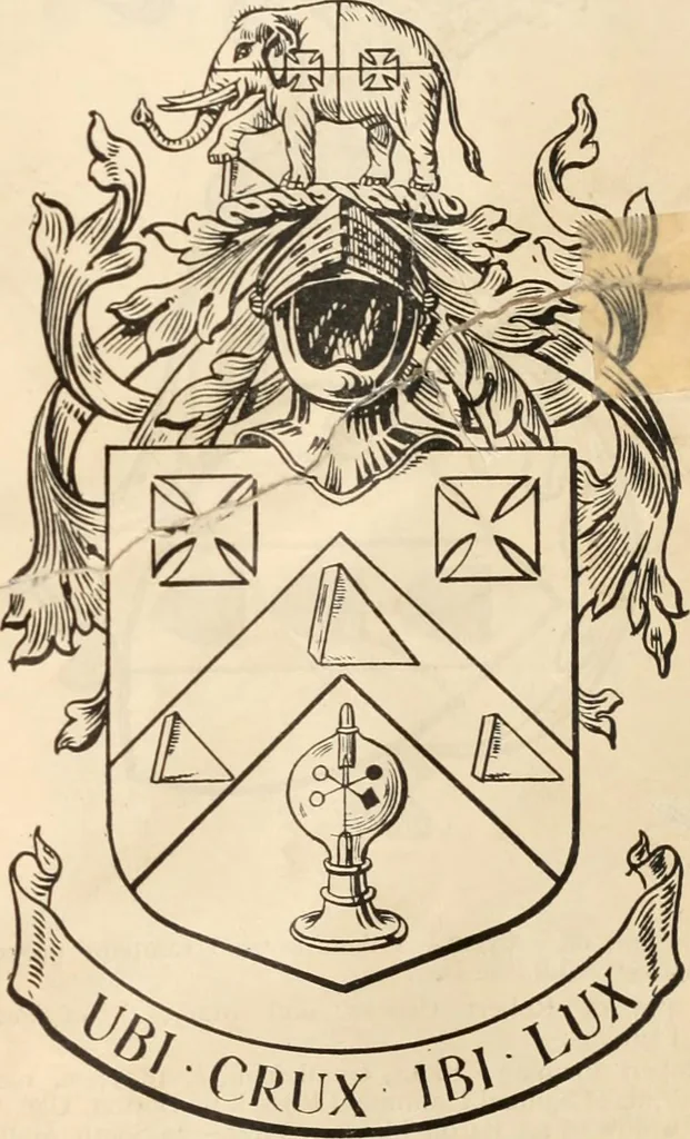 An illustration from Armorial families : a directory of gentlemen of coat-armour, 1905, leaf 388