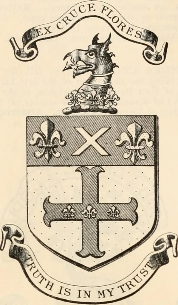 An illustration from Armorial families : a directory of gentlemen of coat-armour, 1905, leaf 393
