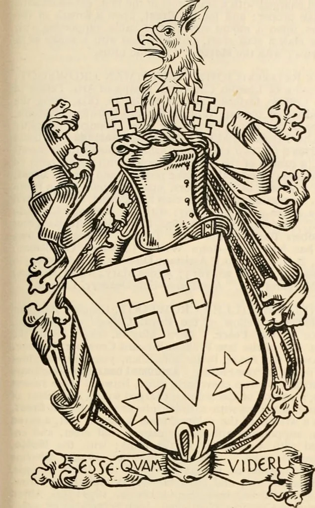 An illustration from Armorial families : a directory of gentlemen of coat-armour, 1905, leaf 394