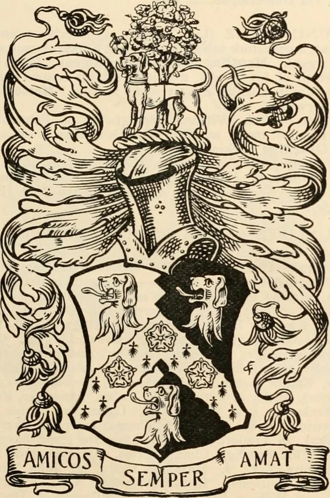 An illustration from Armorial families : a directory of gentlemen of coat-armour, 1905, leaf 398