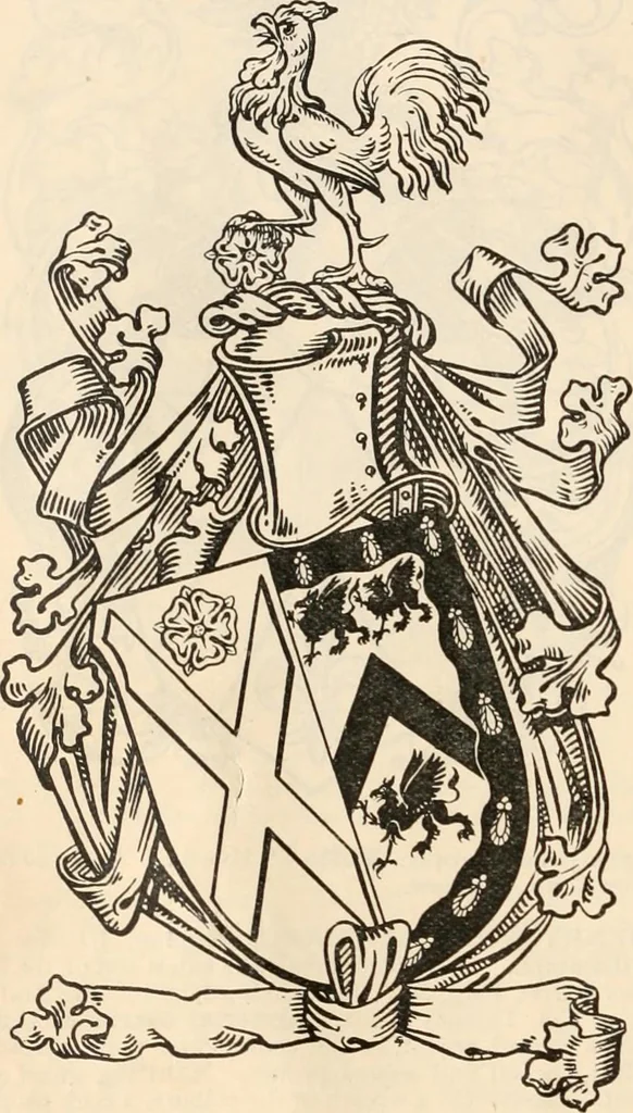 An illustration from Armorial families : a directory of gentlemen of coat-armour, 1905, leaf 401