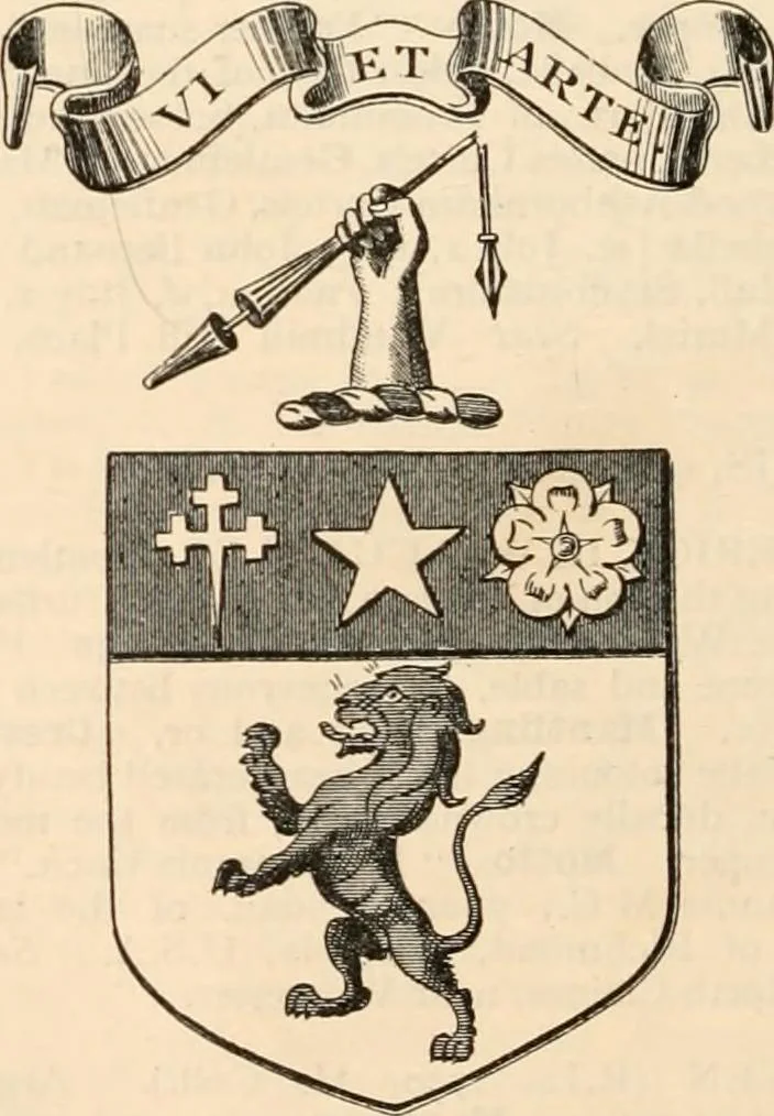 An illustration from Armorial families : a directory of gentlemen of coat-armour, 1905, leaf 403