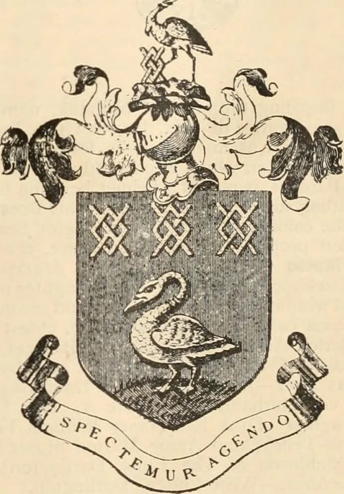 An illustration from Armorial families : a directory of gentlemen of coat-armour, 1905, leaf 404