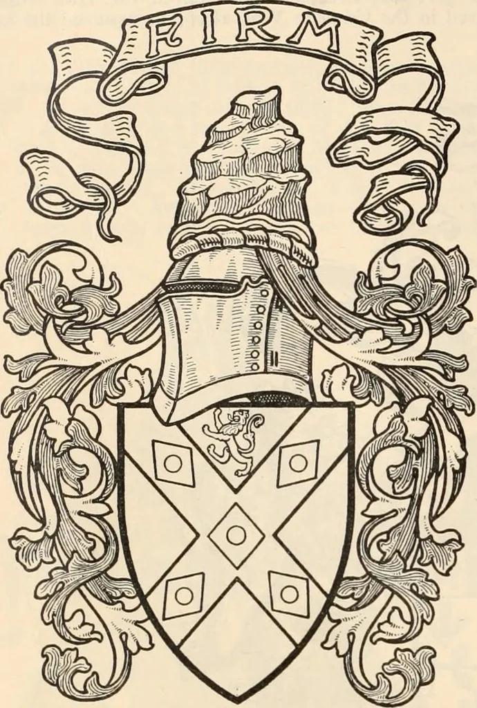 An illustration from Armorial families : a directory of gentlemen of coat-armour, 1905, leaf 407