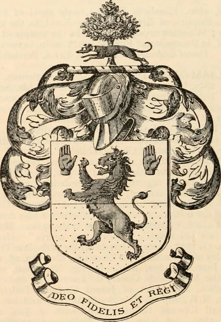 An illustration from Armorial families : a directory of gentlemen of coat-armour, 1905, leaf 407