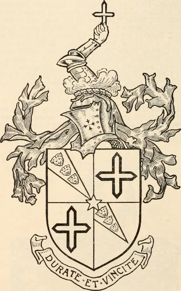 An illustration from Armorial families : a directory of gentlemen of coat-armour, 1905, leaf 409