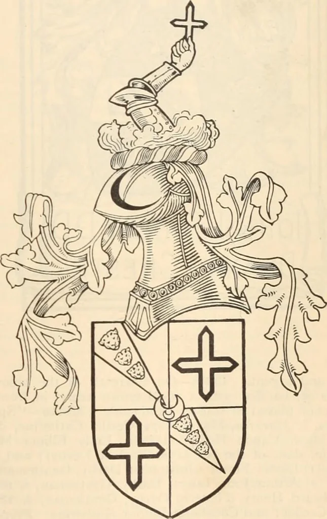 An illustration from Armorial families : a directory of gentlemen of coat-armour, 1905, leaf 410