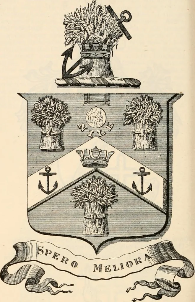 An illustration from Armorial families : a directory of gentlemen of coat-armour, 1905, leaf 411
