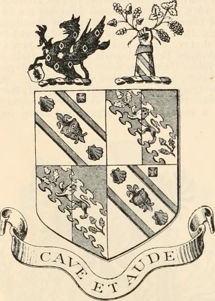 An illustration from Armorial families : a directory of gentlemen of coat-armour, 1905, leaf 415
