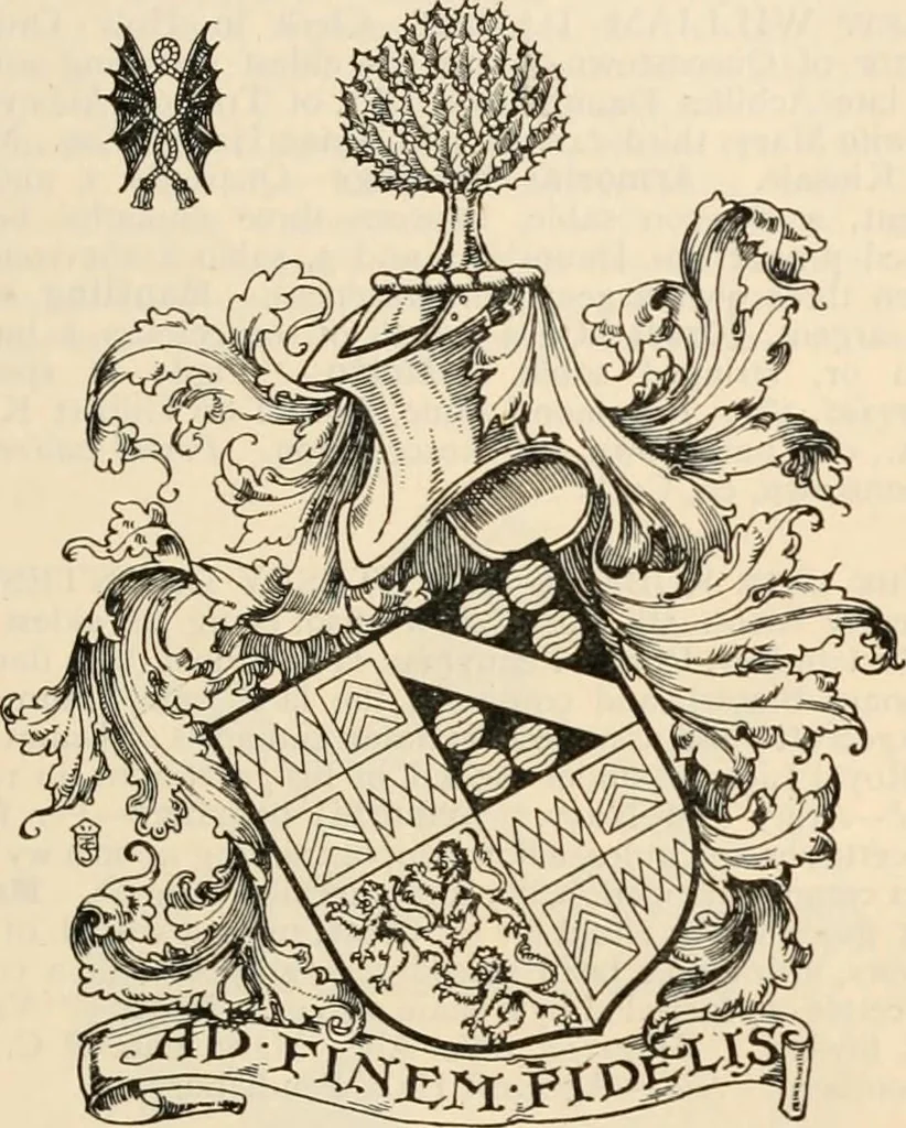 An illustration from Armorial families : a directory of gentlemen of coat-armour, 1905, leaf 416