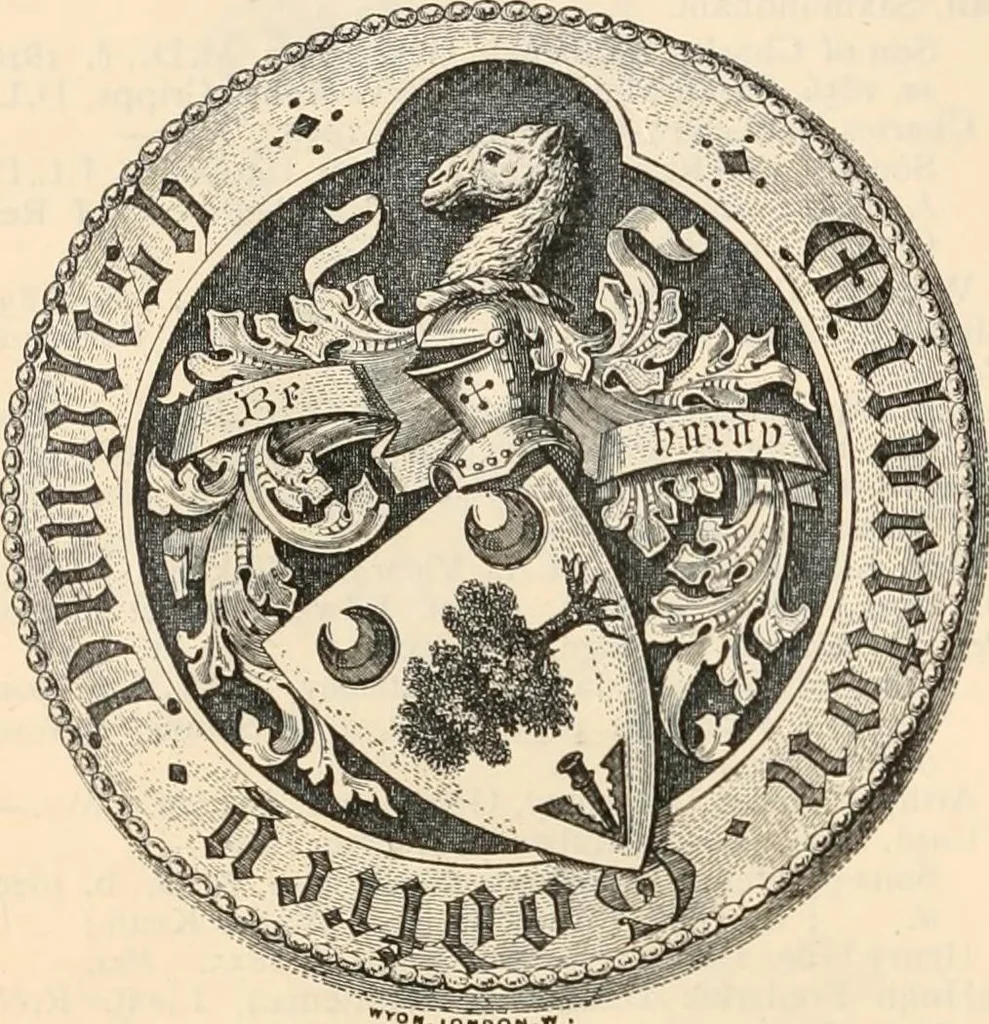 An illustration from Armorial families : a directory of gentlemen of coat-armour, 1905, leaf 417