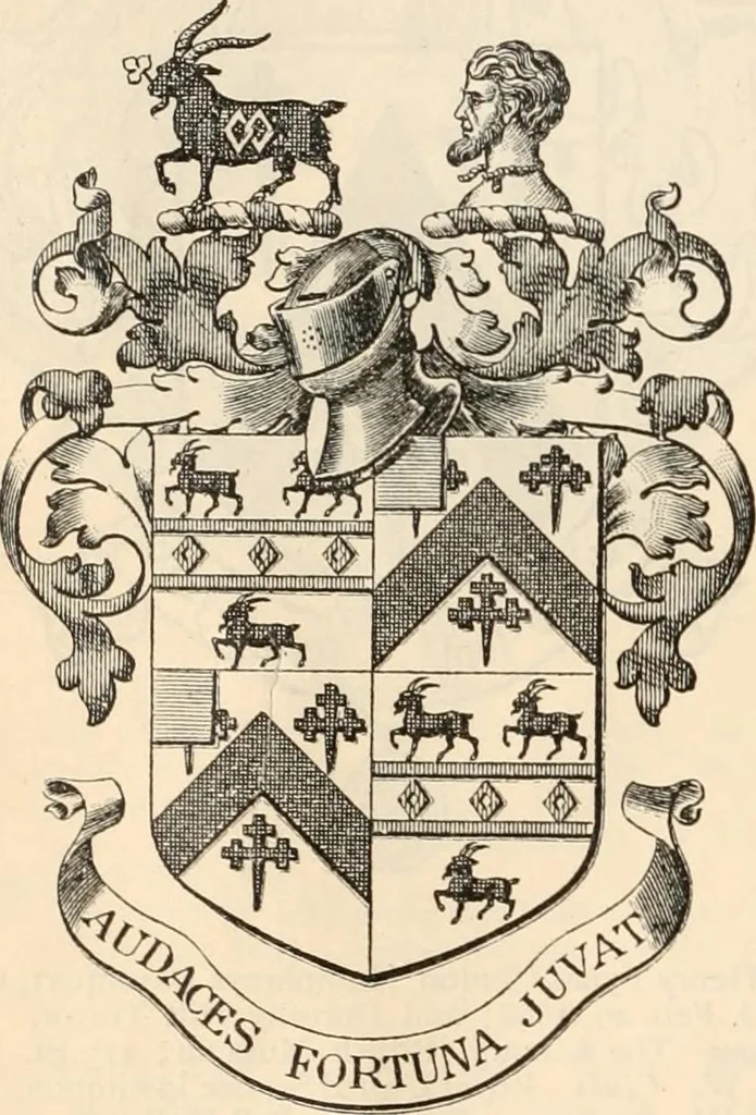 An illustration from Armorial families : a directory of gentlemen of coat-armour, 1905, leaf 419